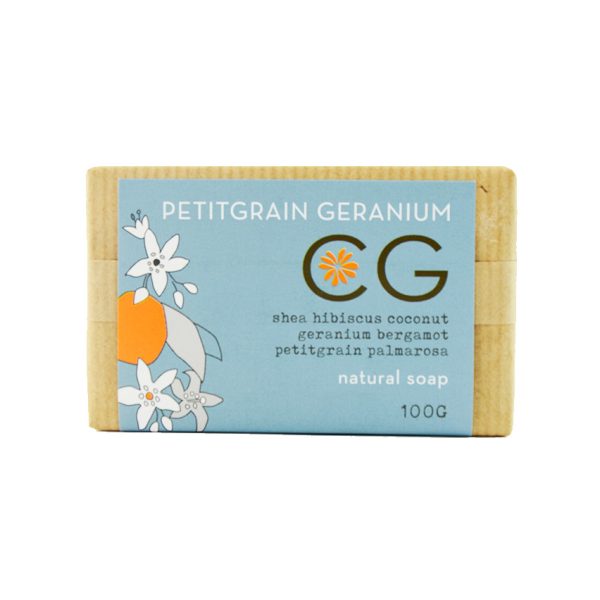 Cinnabar Natural Soap Petitgrain/Geranium 100Gm