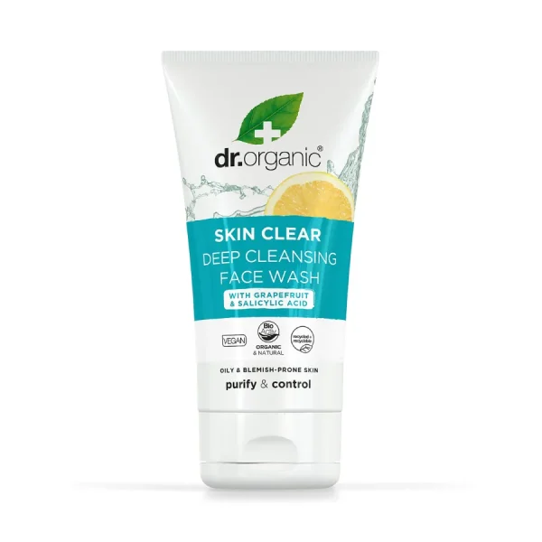 DR ORGANIC SKIN CLEAR TEA TREE DEEP PORE CLEANSING F. WASH 125 ML
